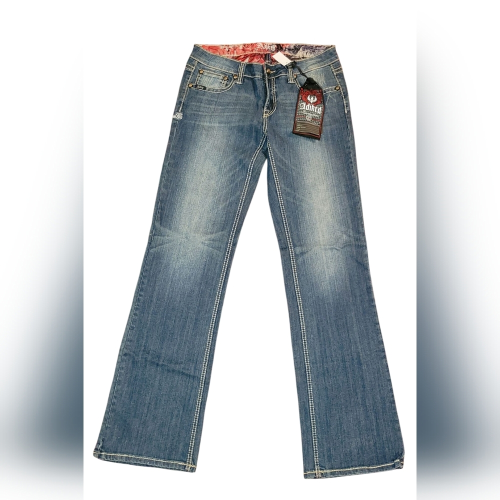 Adiktd Blue Flare Jeans